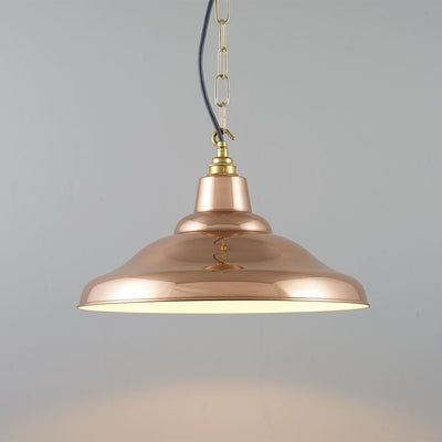 School spun pendant light