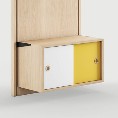 Finn Juhl Small Cabinet with Sliding Door for Panel System