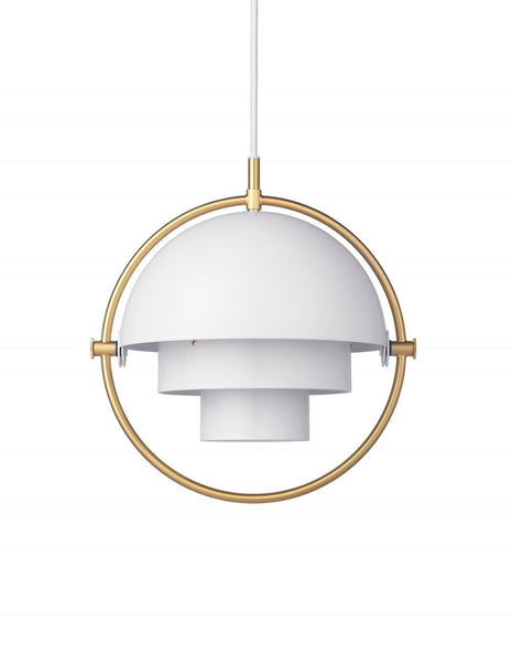 Outlet Multi-Lite pendant light - small - White / brass