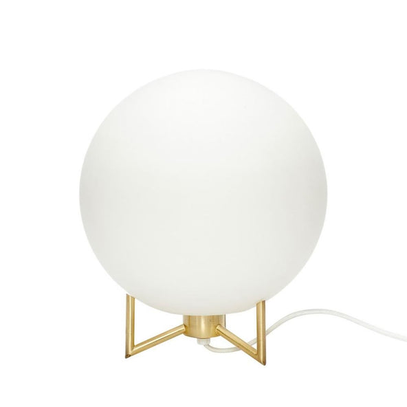 White Glass Ball Lamp