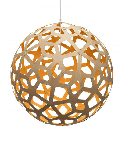 David Trubridge Coral Pendant Light - Colour Inside