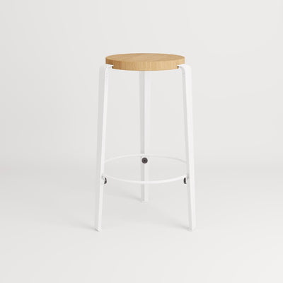 TIPTOE MI LOU Stool - Wooden Seat