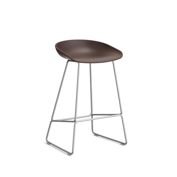 Outlet About a Stool 38 - Rasin 2.0, Stainless steel, Low, Standard gliders