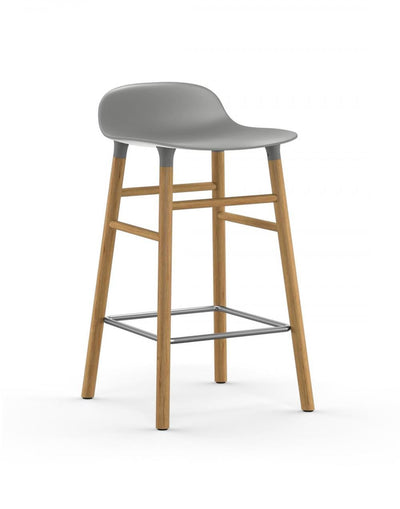 Normann Copenhagen Form Barstool - Wooden Legs