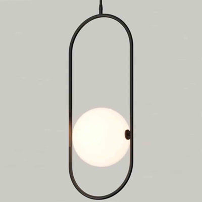 Outlet Abbacus pendant - Matt black, Opal