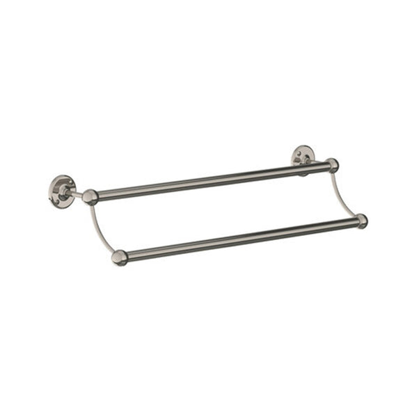 Outlet Lefroy Brooks Edwardian double towel rail LB4954 - Silver nickel