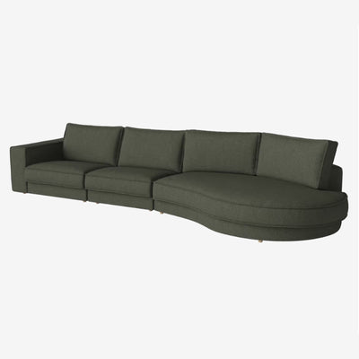 Bolia Noora 3+ Seater Sofa Open End, Round Right