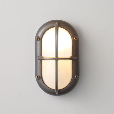 Small Oval Exterior Bulkhead Fitting - with guard