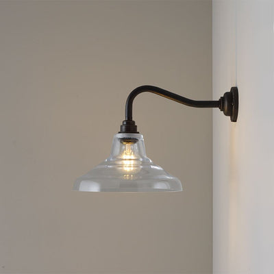 Glass School wall light