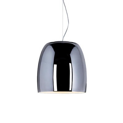 Glass Notte pendant - mirror chrome