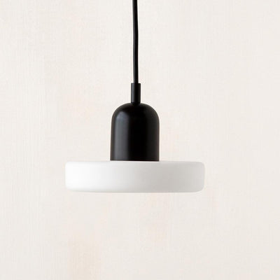 Puck pendant light - black