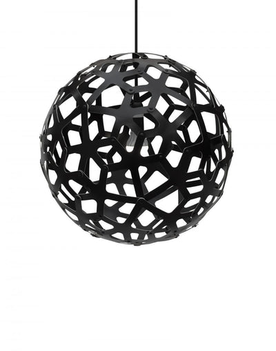 Outlet Coral pendant coloured - 2 sides - Small, Black