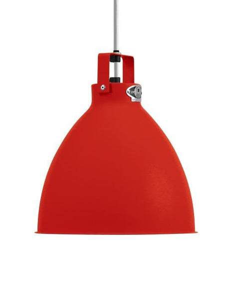 Outlet Medium Jielde Augustin pendant - Red, Gloss, Silver