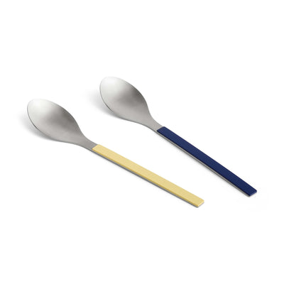 HAY MVS Serving Spoon - Set of 2, Dark blue and yellow