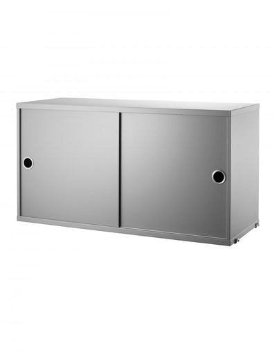 String Furniture String Cabinet with Sliding Doors