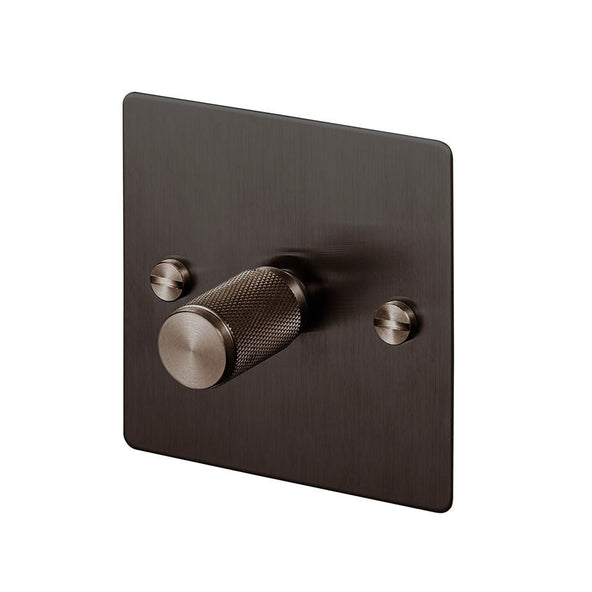 Outlet 1G dimmer switch - Smoked bronze