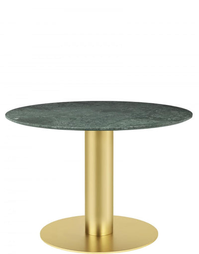 GUBI 2.0 Dining Table - Round - Brass Base - 110