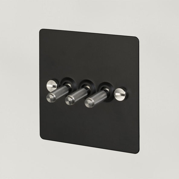 DIT : Outlet 3G toggle switch - Black / steel