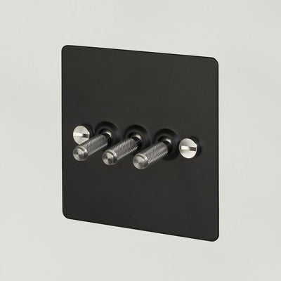 DIT : Outlet 3G toggle switch - Black / steel