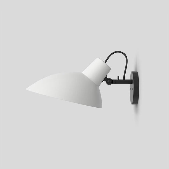 Outlet VV Cinquanta Wall Light - Black Mount - White Reflector