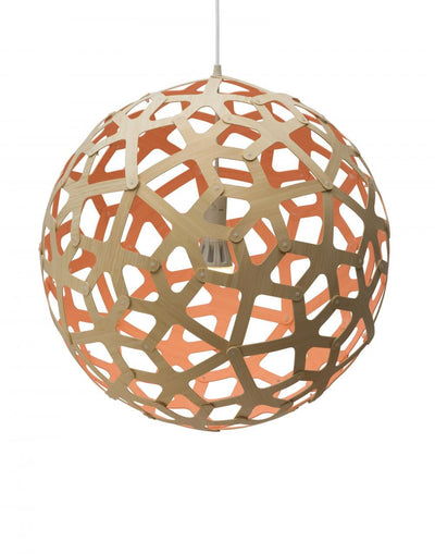 David Trubridge Coral Pendant Light - Colour Inside