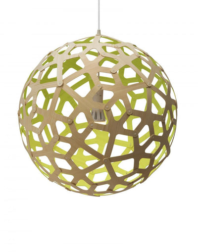 David Trubridge Coral Pendant Light - Colour Inside