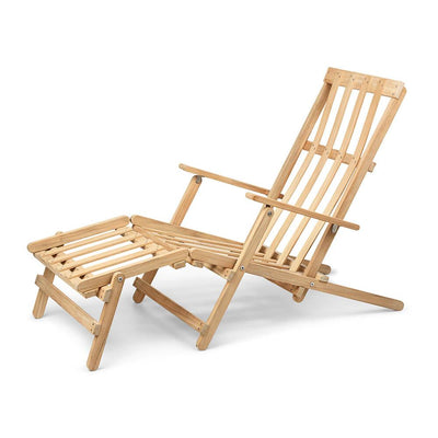 Carl Hansen & Son BM5565 Garden Deck Chair With Footrest