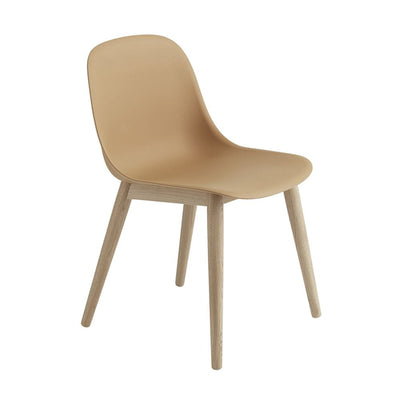 Fiber side chair - wood base