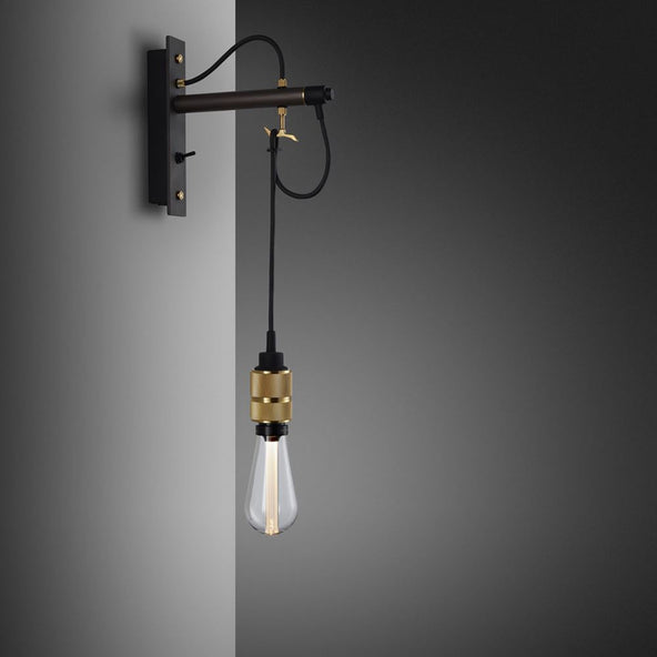 Ex Display Buster + Punch Hooked Wall Light - Graphite, Brass