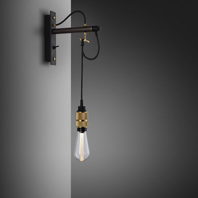 Ex Display Buster + Punch Hooked Wall Light - Graphite, Brass