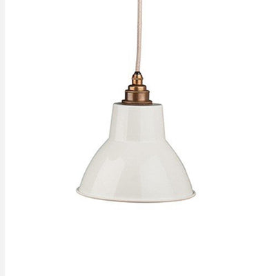 Fritz Fryer Moccas Industrial Pendant Light - White