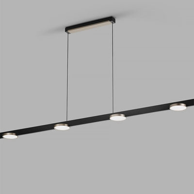 Inlay Linear Disc Pendant Light