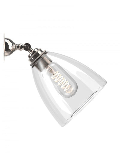 Ex Display Fritz Fryer Ledbury Spotlight - Clear, Nickel