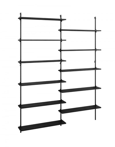 MOEBE Wall shelving set double