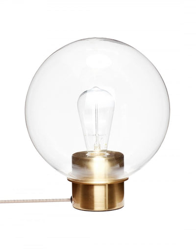 Brass Globe Table Lamp