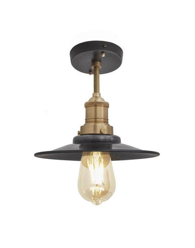 Industville Brooklyn Flush Ceiling Light - Flat Shade