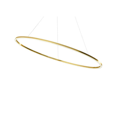 Outlet Ellisse minor pendant - Gold polished anodized, Downlight