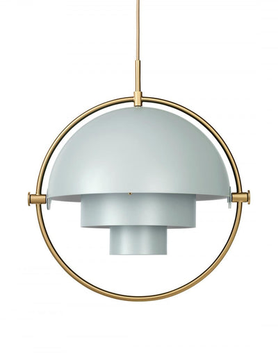 EX Display GUBI Multi-Lite Pendant Light - Large - Sea Grey and Brass