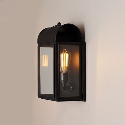 Domed box wall light