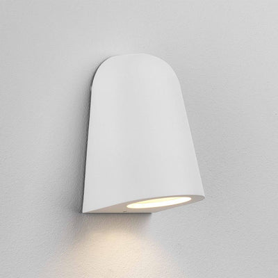 Ex Display Mast smooth exterior wall light - Textured white