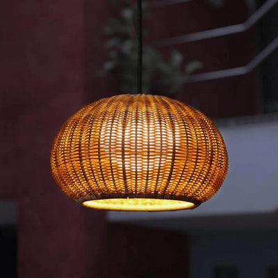 Outlet Garota S Outdoor Pendant - S 01, Brown Shade with Graphite Brown