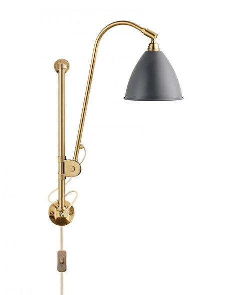 Outlet GUBI Bestlite BL5 Wall Light - Brass - Grey