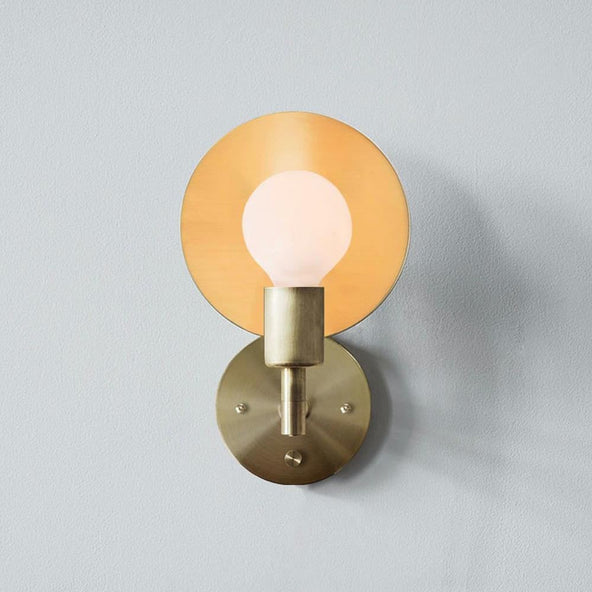 Outlet Orbit wall sconce - Brass, Hard wired