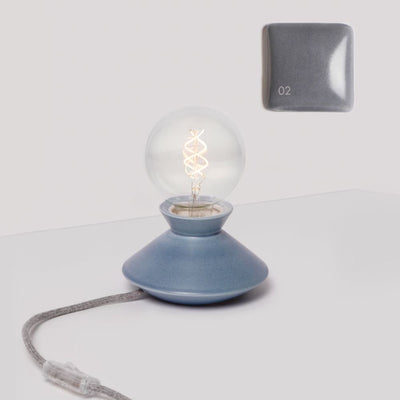 Foggy ceramic table lamp