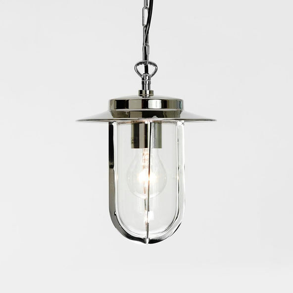 Outlet Stableyard porch pendants - Polished nickel