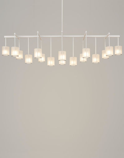 Tom Kirk Lighting Flute Beam Chandelier with a Powder Coated Ral Colour