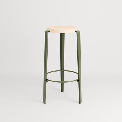 TIPTOE BIG LOU Stool - Wooden Seat