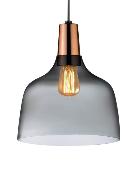 Outlet Mira Pendant Light - Smoked Glass