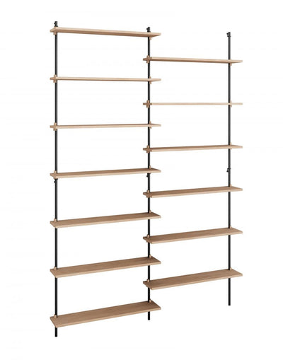 MOEBE Wall shelving set double