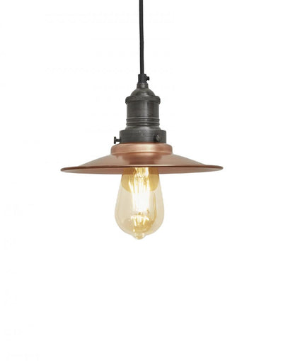 Industville Brooklyn Antique Flat Industrial Pendant Light